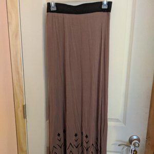 Tan Maxi Skirt